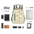 thumbnail image 6 of Balery Colorful Mustache Lightweight Backpack for Men and Women - Durable and Water-Resistant, Ideal for School, Work, Travel, and Everyday Use, 6 of 9