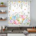 thumbnail image 4 of Easter Eggs Sheer Curtains 108" Extra Long, Country Wildflower Spring Watercolor Botanical Light Filering Curtains, Privacy Drapes Simi Floor to Veiling Curtain for Living Room Large Window Treatment, 4 of 9