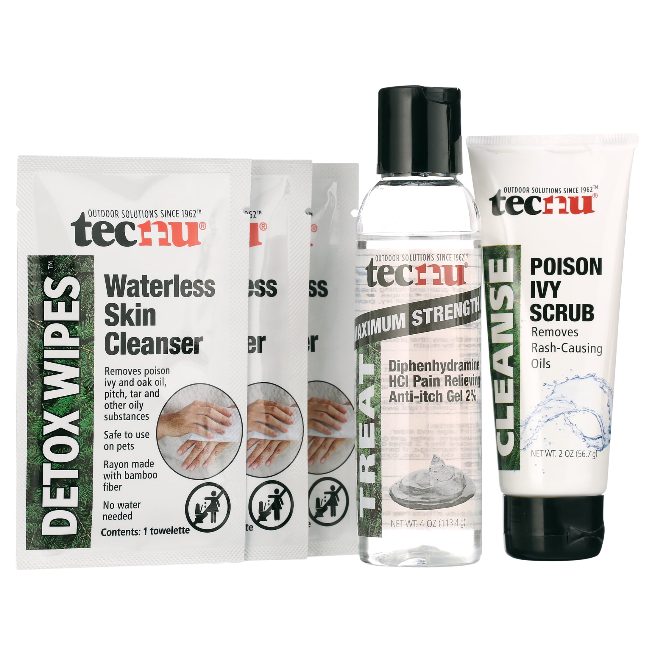 Tecnu Poison Ivy Complete Kit with Scrub, Relief Gel & Wipes