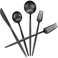 thumbnail image 1 of Juego de Cubiertos ZHAOCHENG de Acero Inoxidable 20 Piezas Negro, 1 of 5