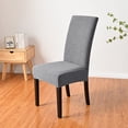 thumbnail image 4 of Skksst Jacquard Dining Chair Slipcover Stretch Textured Home Banquet Seat Protector Cover, 4 of 7