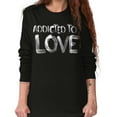 thumbnail image 5 of Addicted To Love Cute Romantic Gym Women's Long Sleeve T Shirt Brisco Brands S, 5 of 5
