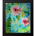 thumbnail image 2 of Boho Hue Studio 12x14 Black Modern Framed Museum Art Print Titled - Tropical Hibiscus 3, 2 of 5