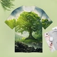 thumbnail image 4 of Tree with Life Women's Short Sleeve T-Shirt Crew Neck Casual Summer Trendy Loose Fit Tops, 4 of 6
