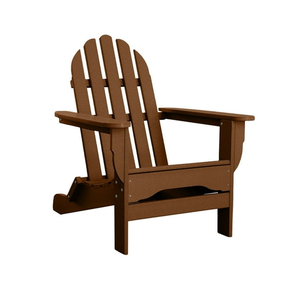 DuroGreen Adirondack Chair Made With All-Weather Tangent lumber, Oversized, High End Classic Patio Furniture for Porch, Lawn, Deck, or Fire Pit, No Maintenance, , Teak