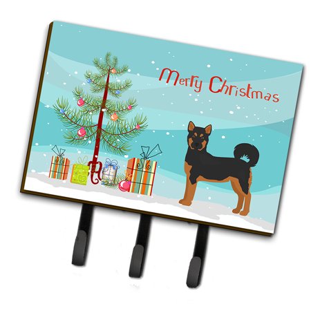 Akita Shepherd Black and Tan Christmas Tree Leash or Key Holder
