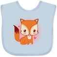 thumbnail image 3 of Inktastic Fox Girl Cute Woodland Animal Girls Baby Bib, 3 of 4