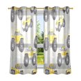 thumbnail image 6 of Yayeee Window Curtains Light Filtering 63"x52" Grommet Panel Pair Home Living Room Decor, Trucks Pattern, 6 of 7