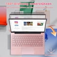 thumbnail image 5 of Rumtuk 14-inch Rose Laptop, 8GB DDR4 RAM, 256GB SSD, Celeron J4105 Quad-Core, IPS FHD, Win 11 Pro/Office 2019,180° Hinge, Webcam, TF Card Slot, USB 3.0, Ultra-Portable PC Notebook for Work Study, 5 of 7