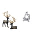 thumbnail image 1 of Estatua De Resina De Reno Y Alce Y Figura De Pensador Abstracto Para Mesa, Sala De Estar, Oficina, Estantería, Armario, Decoración De Boda, Inauguración De La Casa., 1 of 8