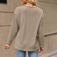 thumbnail image 6 of Edvintorg Knit Cardigans for Women V Neck Long Sleeve Loose Casual Button Down Cardigan Women's Clothes Coffee S-2XL, 6 of 6