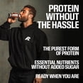 thumbnail image 4 of RAW Ready-to-Drink Protein Shake, Strawberry - RTD Protein Drinks with Grass-Fed Whey Protein Isolate for Post-Workout - Zero-Sugar & Gluten-Free Meal Replacement Drink & Breakfast Shake, 12 Fl Oz, 4 of 9