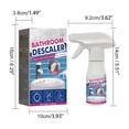 thumbnail image 2 of Eliminador de residuos de jabón, limpiador de baño de acción rápida y sin frotar para eliminar residuos de jabón, calcio, agua dura, cal y azulejos de ducha, sin lejía, 60 ml, 2 of 9