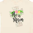 thumbnail image 4 of Inktastic He is Risen Cross with Script and Flowers Boys or Girls Toddler T-Shirt, 4 of 5