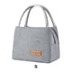 thumbnail image 5 of Kearding El bolso termal conveniente del almuerzo del poliéster para las comidas campestres y el almacenamiento de los bolsos de Bento aisló Mostrada Pequeño+Gris, 5 of 6