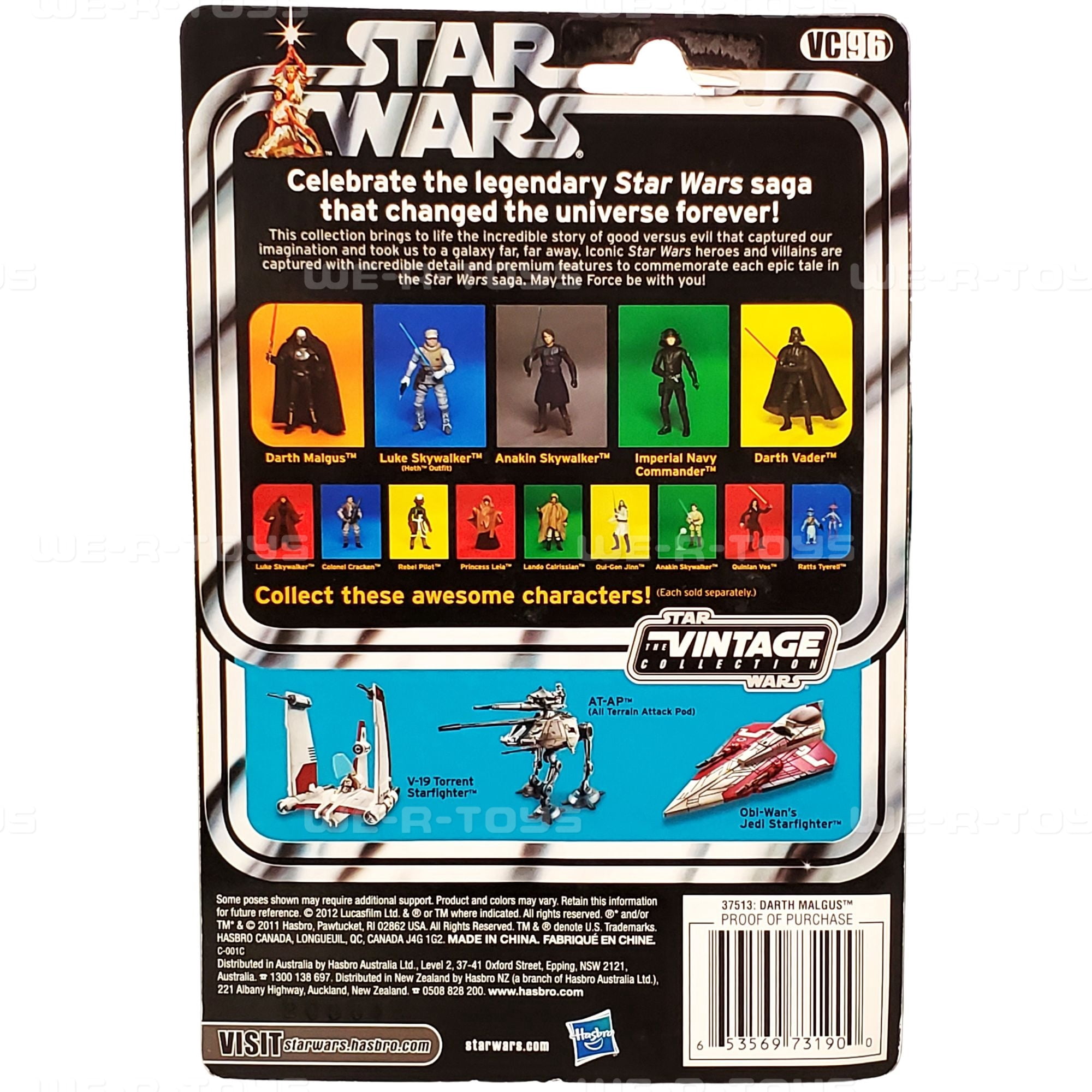 Star Wars Vintage Collection 2012 Darth Malgus Action Figure