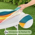 thumbnail image 5 of Colorful Tie Dye Mountain Pattern Round Fitted Tablecloth with Elastic Edge,Dining Table Cover Waterproof,Outdoor Round Tablecloth for Camping,Dining,Indoor and Outdoor, 5 of 7