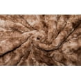 thumbnail image 3 of Chanasya Wolf Pattern Tie-Dye Faux Fur Throw Blanket - Beige, 3 of 3