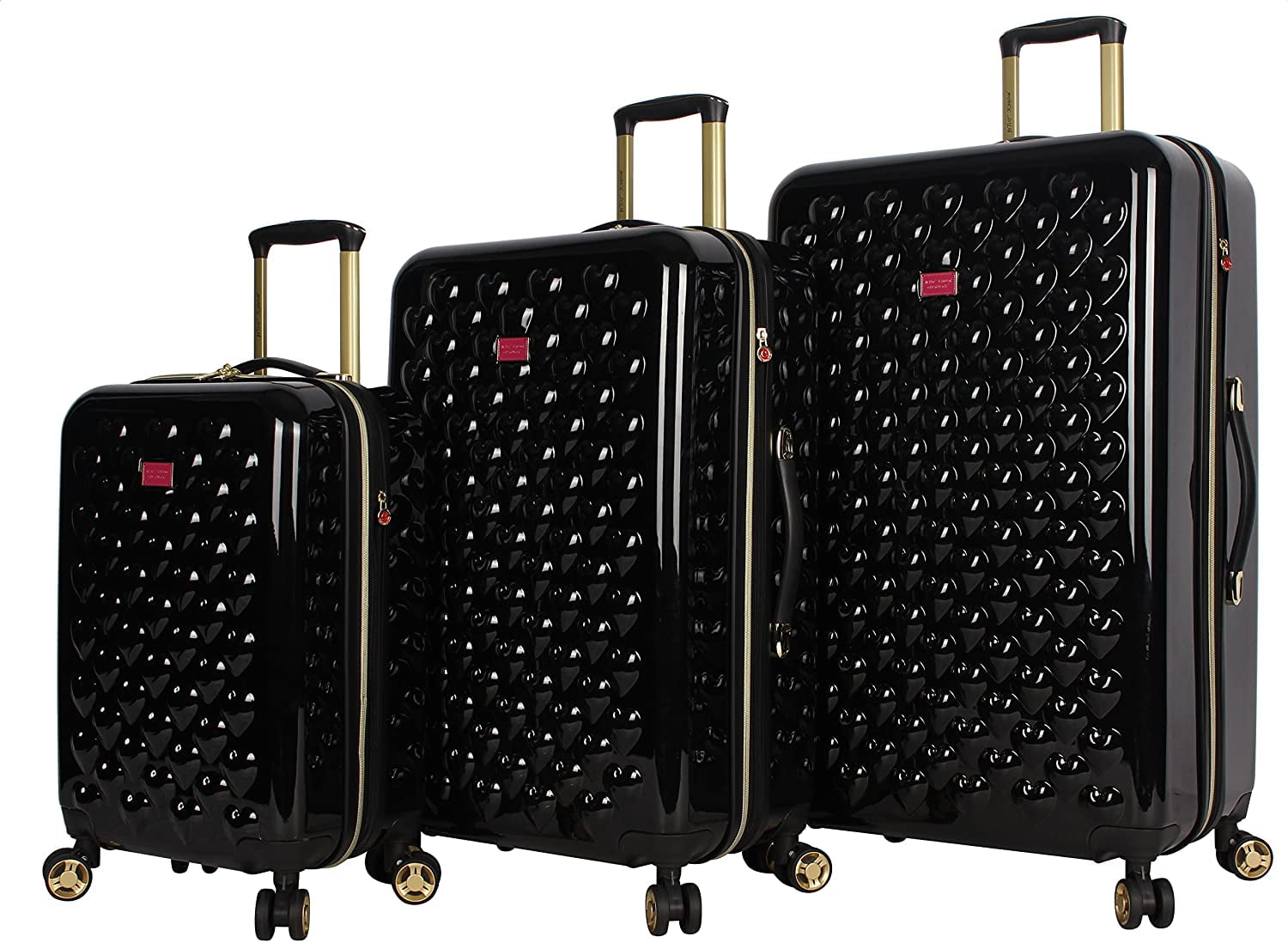 betsey johnson candy heart luggage