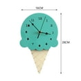 thumbnail image 6 of Wall Clock, Wall Decorative Clock, Household, Simple, Ice Cream Shaped, Bedroom Clock Hanging Clock for Kids Wall Home Decor Green, 6 of 6