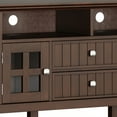 thumbnail image 6 of Acadian 72 inch Wide Solid Wood TV Stand in Brunette Brown For TVs up to 80 inches, 6 of 16