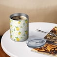 thumbnail image 3 of 12oz Coffee Tumblers Small Yellow Lemon Fruits GreenLeaves Pattern Stainless Steel Vacuum Insulated Travel Tumbler Coffee Cups Mug with Lid and Straw with Cleaning Brush for Cold & Hot Drinks, 3 of 5