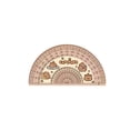 thumbnail image 4 of 4pcs/set  Creative Acrylic Set Square Drawing Tools Straight Ruler Soft Ruler Set Capybara Set of Rulers Protractor 1, 4 of 8