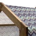thumbnail image 5 of Ikat Pet House, Ornamental Chevron Pattern with Retro Design Elements, Outdoor & Indoor Portable Dog Kennel with Pillow and Cover, 5 Sizes, Pale Blue Purple, by Ambesonne, 5 of 5