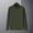 Army Green, variant on Men Long Sleeve Shirts Turtleneck Fleece Mens T Shirts Red Soft Solid Color Half Zipper Loose Leisure Shirts,XL
