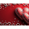 thumbnail image 3 of Valentine's Day Heart Love Backdrop Banner Romantic Flower Design Wedding Photo Props Party Decorations Background Event Display, 3 of 3