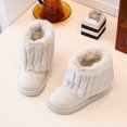 thumbnail image 7 of OGLCCG Boys Girls Snow Boots Suede Winter Warm Faux Fur Lined Slip On Outdoor Winter Shoes for Toddler/Little Kid/Big Kid Size 3-11, 7 of 7