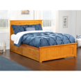 thumbnail image 3 of AFI Nantucket Full Solid Wood Platform Bed with 2 Drawers in Caramel Latte, 3 of 10