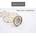 thumbnail image 4 of Iron Decorative Lamp, Battery Powered Iron Decorative Lamp Table Lamp, Warm LED Lamp Winding Iron Decorative Lamp Birthday Christmas Valentine's Day New, 4 of 6