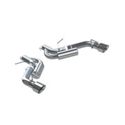 MBRP ARMOR PLUS 3in. Axle-Back Dual Tip Exhaust System, Stainless Steel, 33.50 x 16.50 x 10.00