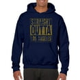 thumbnail image 4 of UGP Campus Apparel Straight Outta Los Angeles - LA Football Pride Hoodie - Small - Navy w/Old Gold Print, 4 of 6