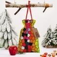 thumbnail image 6 of Fuzoiu Colorful Tie Dye Stained Glass 1 Print Christmas Gift Bag,Burlap Gift Bag with Drawstring Closure & Hang Tag,Perfect for Holidays, Birthdays, and Special Occasions-Small, 6 of 6