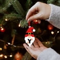 thumbnail image 1 of Christmas Acrylic Hanging Decorations - Set Of 26 Alphabet Letters With Santa Claus For Holiday Ornaments And DIY Crafts, 1 of 6
