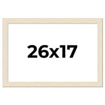 26x17 Frame White Real Wood Picture Frame Width 1.5 inches | Interior Frame Depth 0.5 inches | Barn