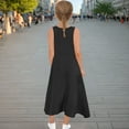 thumbnail image 5 of OGLCCG Girls Tank Dress Summer Sleeveless Scoop Neck Maxi A-Line Sundress Casual Lightweight Flowy Beach Dresses with Pockets 5-16 Years, 5 of 6