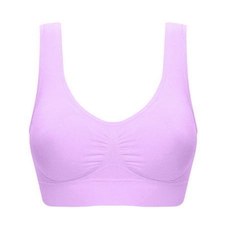 

DENGDENG Women s Comfort Full Coverage Bra Sports Seamless Underwire Lightly Wireless T-Shirt Bra