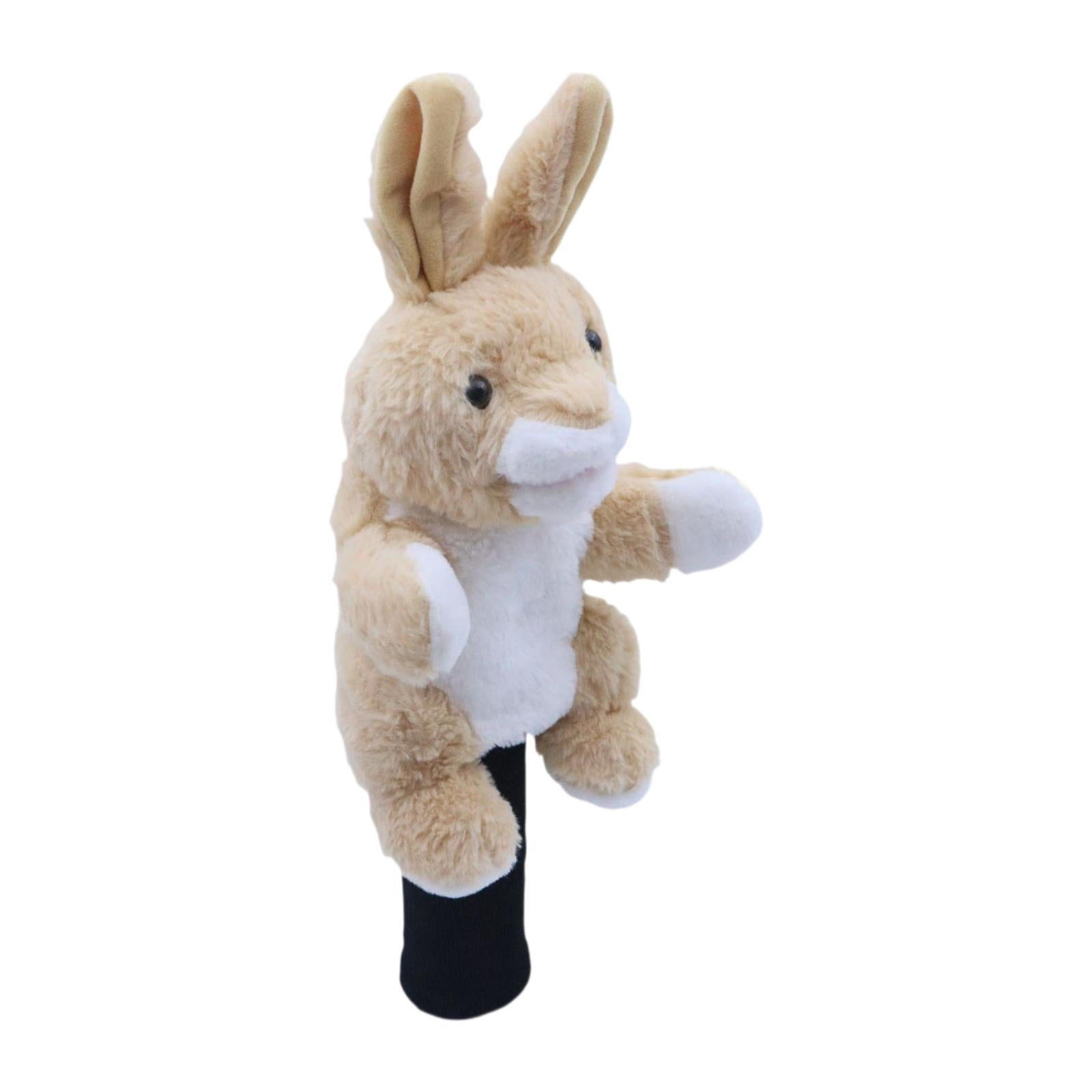 funtasica Soft Plush Animal Golf Club Driver Headcover Sleeve, Cartoon Golfer Gift, Lightweight Golf Cue Protect Case Guard Protector , Rabbit