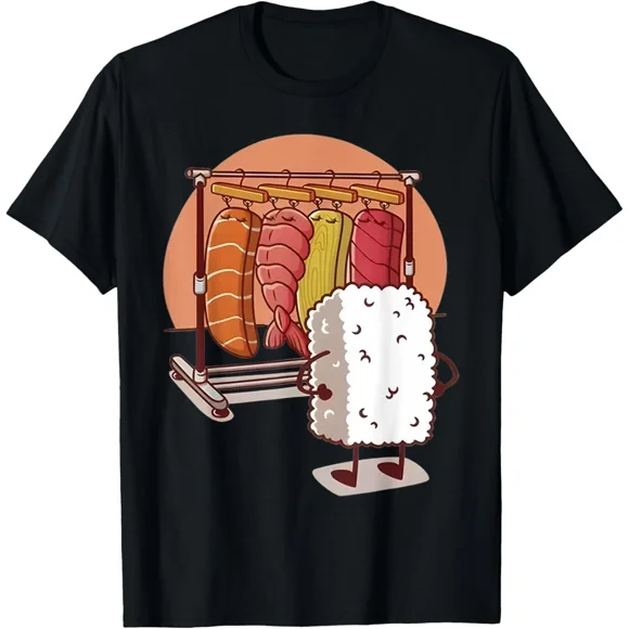 Sushi Japanese Funny Clothes Foodie Humor Design Tee Unisex T-Shirt