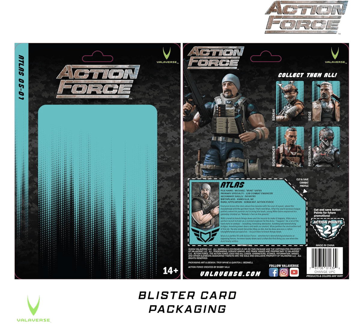 Valaverse Action Force Series 5 Atlas Premium 6-Inch Scale Action