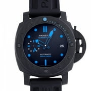 Pre-Owned Panerai PANERAI Submersible PAM00960 black dial watch men's (Good)