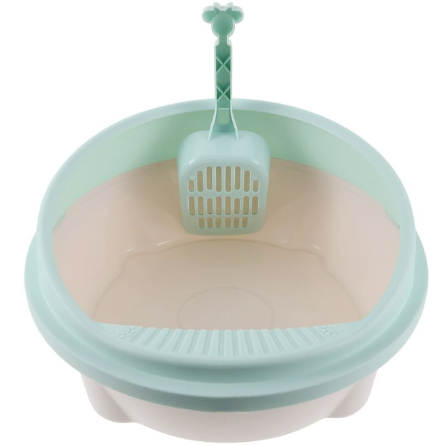 Bac à Litière pour Chat Semi-Fermé avec Pelle Boîte de Rangement pour Litière