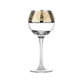 thumbnail image 2 of STPgoods Versailles Wine Glass Set of 6 Pcs 9.5 fl oz (280 ml) Glasses for Red and White Wine with Gold Plating and Engraving Glass with Stem, Clear and Gold, 2 of 3