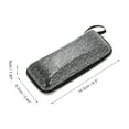 thumbnail image 4 of Unique Bargains 1 Pc Zip Design Eyeglasses Case Durable Eyeglasses Storage Black, 4 of 5