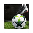 thumbnail image 2 of Size 2 Star Design Soccer Ball, White/Green, 1 Pack, 2 of 5