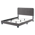 thumbnail image 4 of Tufted Platform Bed Frame, Full Size, Velvet, Grey Gray, Modern Contemporary Urban Design, Bedroom Master Guest Suite, 4 of 8