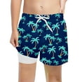 thumbnail image 3 of Hienoo Boys Swimwear Swim Trunks with Compression Liner Quick-Dry Swim Shorts, Sizes 5-14, 3 of 3